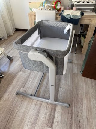 Mini cuna Chicco gris
