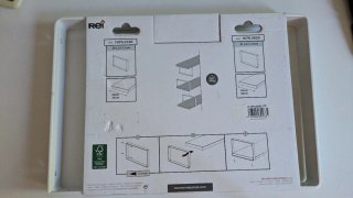 Soporte decorativo baldas metal blanco