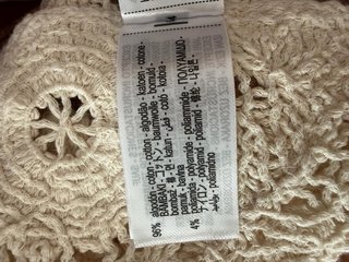 Chaleco crochet ZARA beige