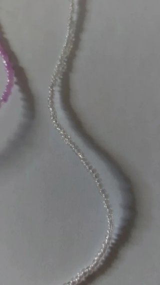 Collar gargantilla lila y blanco en degradado