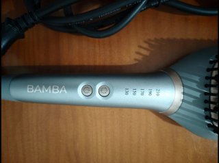 Cepillo Alisador Bamba Gris y Negro
