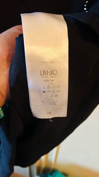 T-shirt Liu Jo nera con strass