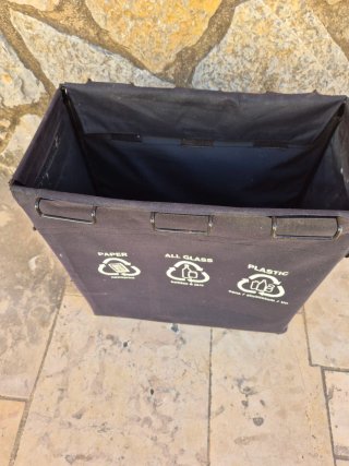 Cubo de tela para reciclaje