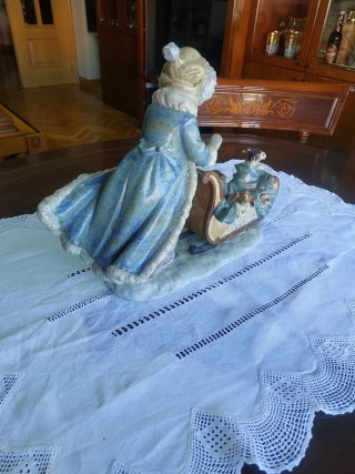Figura Lladró Trineo con perros