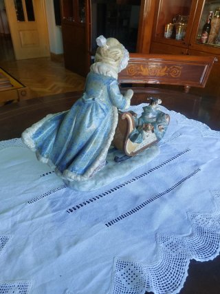 Figura Lladró Trineo con perros