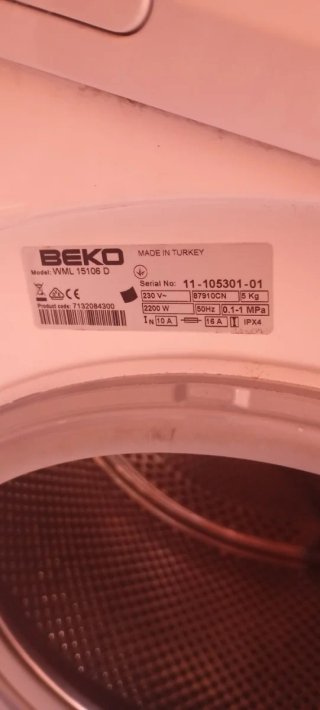 Lavadora Beko 5kg Volumax5