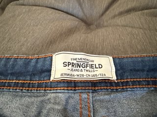 Pantalones cortos vaqueros azules