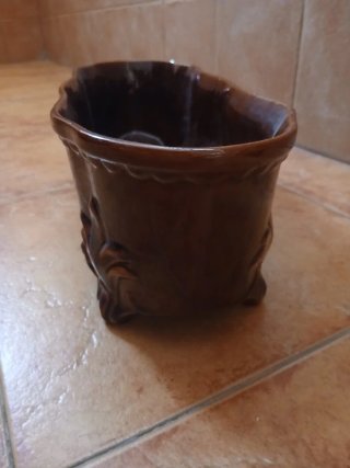 Macetero Cerámica esmaltada. Años 70