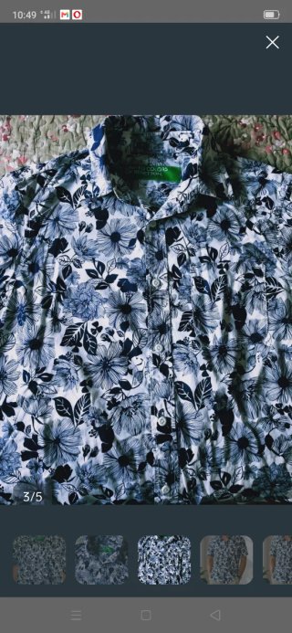 Camisa floral hombre manga corta