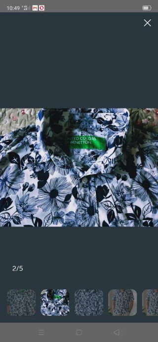 Camisa floral hombre manga corta