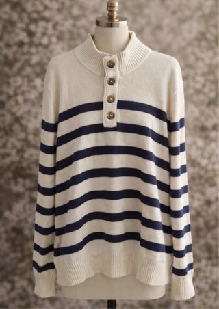 Jersey Tommy Hilfiger Rayas Azul Marino