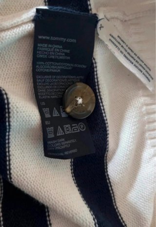 Jersey Tommy Hilfiger Rayas Azul Marino