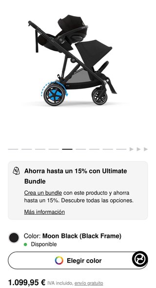 Cybex Gazelle S Seat Unit - Carrito Doble