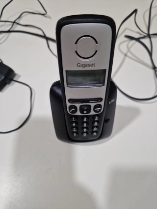 Teléfono Inalámbrico Gigaset Negro y Plateado