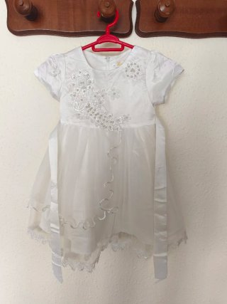 Vestido NIÑA Bautizo. TALLA 5.