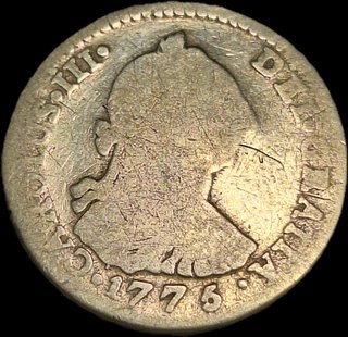 Moneda 1 Real 1776 Carlos III Potosí