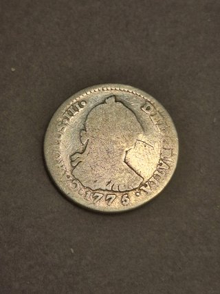 Moneda 1 Real 1776 Carlos III Potosí