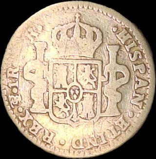 Moneda 1 Real 1776 Carlos III Potosí