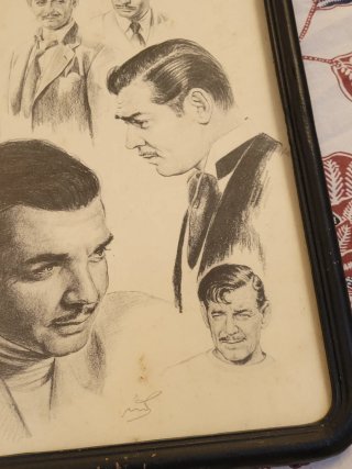 Litografía Clark Gable