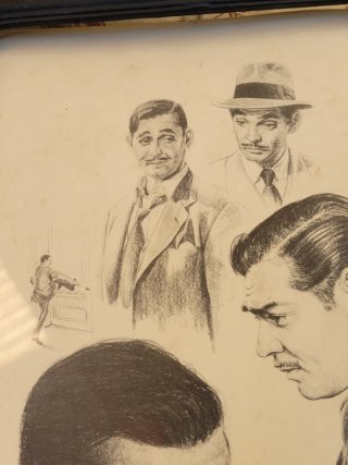 Litografía Clark Gable