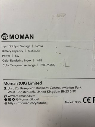 Moman ML8-DC Luz LED Bicolor