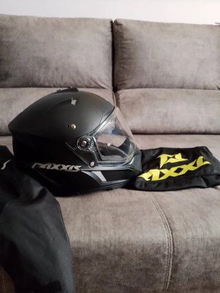 Chaqueta Moto Acerbis Negra verano y casco