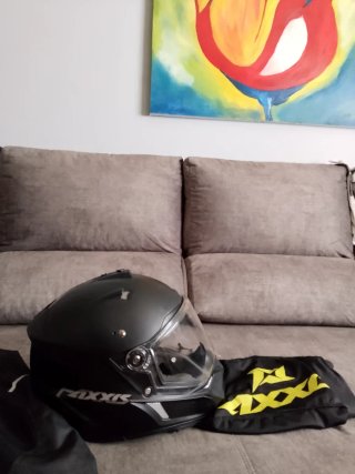 Chaqueta Moto Acerbis Negra verano y casco