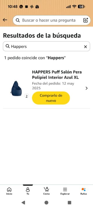 Puff Happers Azul Marino Piel Sintética Nuevos