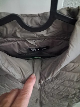 Chaleco acolchado gris talla XXL