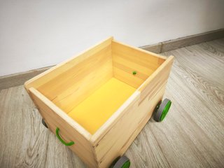 Carrito madera juguetes con ruedas