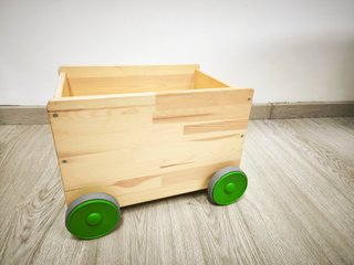 Carrito madera juguetes con ruedas