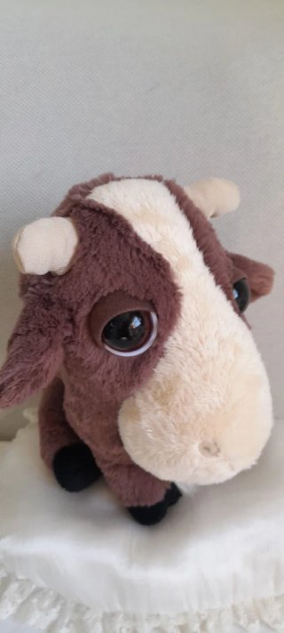 Capretta Peluche Big Headz Amici Fattoria