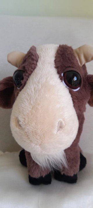 Capretta Peluche Big Headz Amici Fattoria