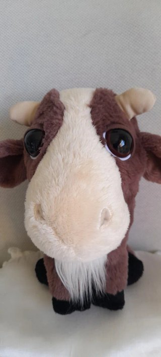 Capretta Peluche Big Headz Amici Fattoria