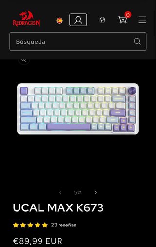 Teclado Redragon Ucal Max 75% Morado