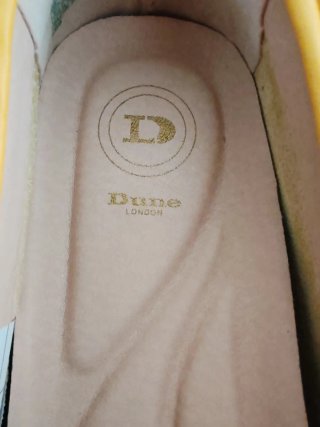 vibrant yellow Dune London leather loafers