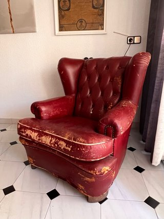 Sillón Chesterfield para restaurar o decorar