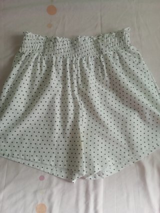 Pantalones cortos de lunares para mujer
