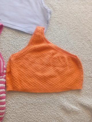 Lote 5 Tops Cortos Verano Talla S