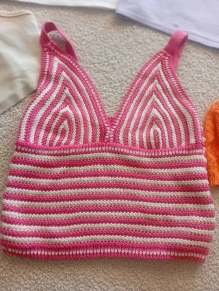 Lote 5 Tops Cortos Verano Talla S