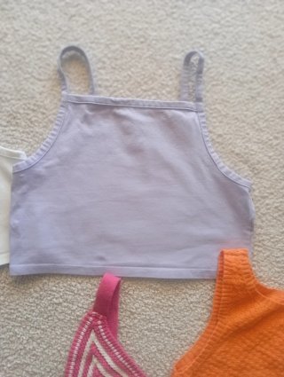 Lote 5 Tops Cortos Verano Talla S
