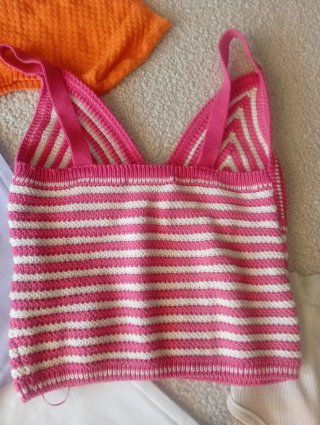 Lote 5 Tops Cortos Verano Talla S