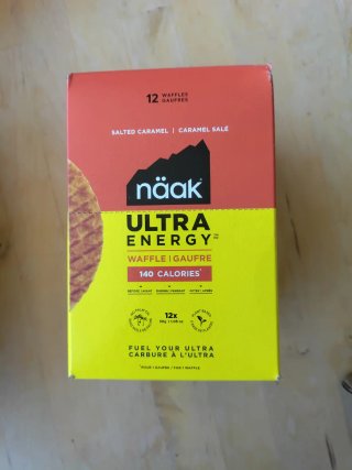 Naak Ultra Energy Waffle Salty Caramel. 12 unità.