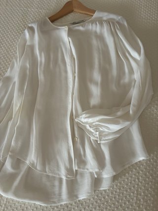 Blusa Zara Boho Blanca