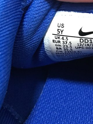 Scarpe Nike Blu/Bianche Taglia 37.5