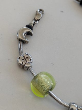 Pulsera Plata Italiana y Cristal Murano