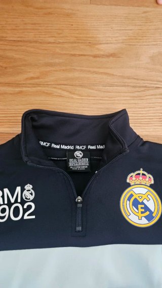 Chándal Real Madrid RM 1902 Negro Blanco