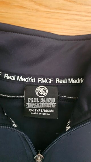 Chándal Real Madrid RM 1902 Negro Blanco