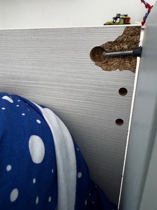 Cama litera infantil con armario y cajones