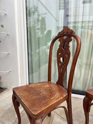 2 Sillas Madera Haya Thonet Antiguas